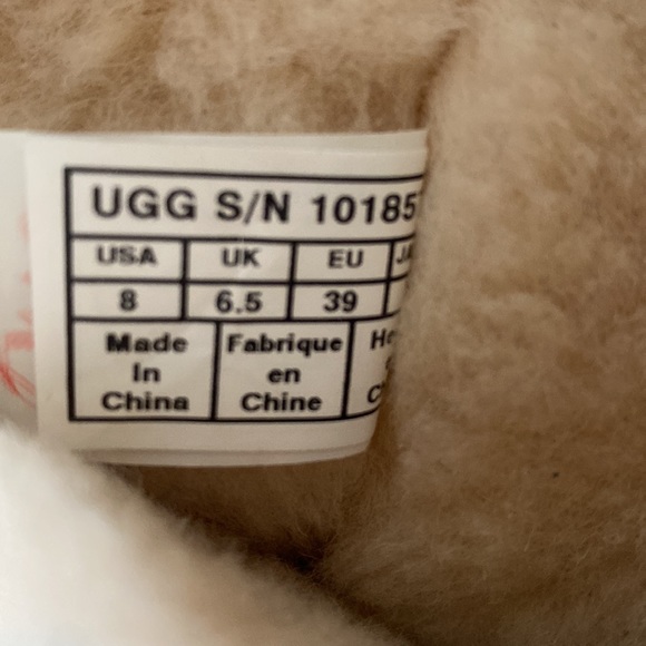 Ugg champagne sparkly sequined flip sequin boots - Picture 8 of 9